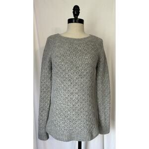 Banana Republic Italian Yarn Gray Pullover Acrylic Wool Alpaca Sweater Womens XS